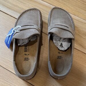 Birkenstock Tan Suede Loafers